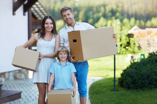 Professional local removals team handling a Brompton home move