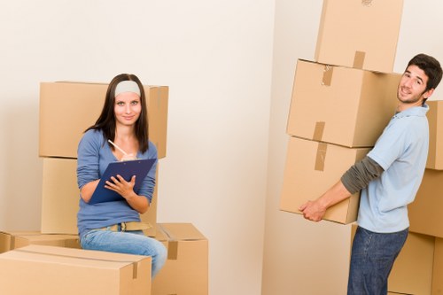 Packed household items ready for secure storage