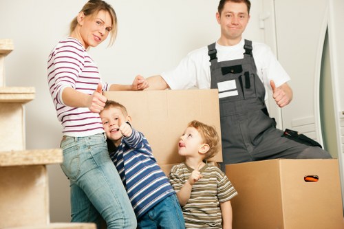 Household files and legal papers ready for storage in Brompton