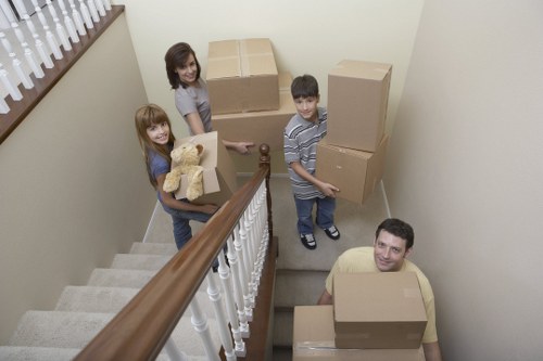 Secure selfstorage Brompton area with neatly arranged items
